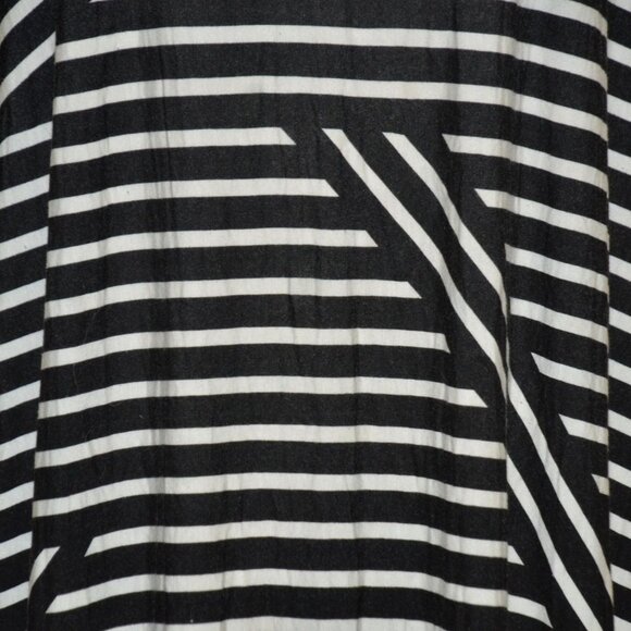 Cool Calvin Klein Ladies Black Striped Sleeveless Long Maxi Dress Size L 16-18 - Picture 4 of 9